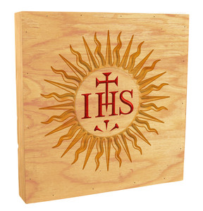 IHS Jesuit Rustic Box Art 