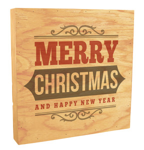 "Merry Christmas And A Happy Near Year" Rustic Box Art  "Merry Christmas And A Happy Near Year" Rustic Box Art