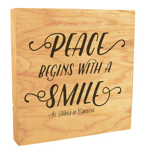 "Peace Begins" Rustic Box Art "Peace Begins" Rustic Box Art
