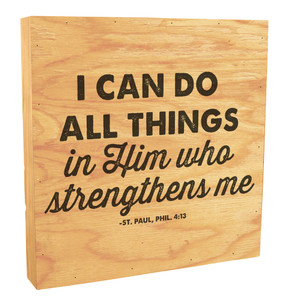 "I Can Do All Things" Rustic Box Art  "I Can Do All Things" Rustic Box Art