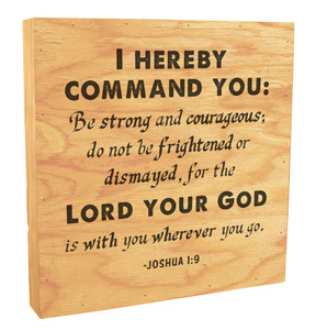 "The Lord Your God Is With You" Rustic Box Art  "The Lord Your God Is With You" Rustic Box Art