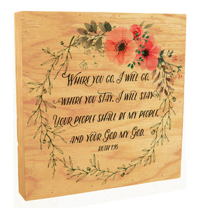 "Where You Go, I will Go" Rustic Box Art 