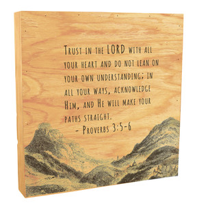 "Trust In The Lord" Rustic Box Art 