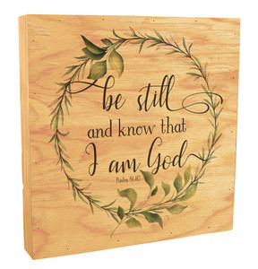 "Be Still And Know" Rustic Box Art "Be Still And Know" Rustic Box Art