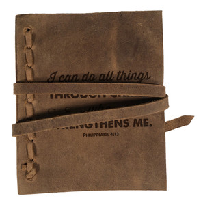 "I Can Do All Things" Rustic Leather Journal "I Can Do All Things" Rustic Leather Journal