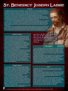 St. Benedict Joseph Labre Explained Poster St. Benedict Joseph Labre Explained Poster