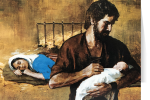 St. Joseph Fatherhood Christmas Cards  (25 Cards) St. Joseph Fatherhood Christmas Cards  (25 Cards)