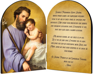 Commemorative St. Joseph Arched Diptych Commemorative St. Joseph Arched Diptych