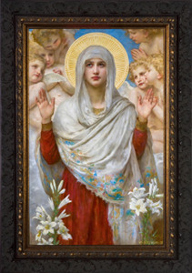 Ora Pro Nobis by Bouguereau - Dark Ornate Framed Art Ora Pro Nobis by Bouguereau - Dark Ornate Framed Art