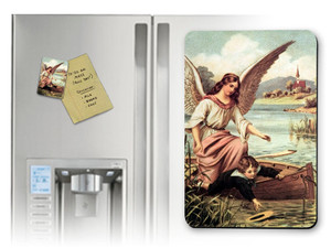 Guardian Angel on the Boat Magnet Guardian Angel on the Boat Magnet