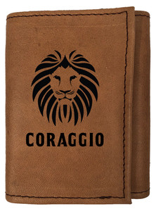 CORAGGIO Tri-Fold Leather Wallet CORAGGIO Tri-Fold Leather Wallet