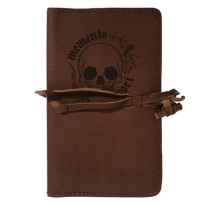 "Memento Mori" Rustic Leather Journal Cover "Memento Mori" Rustic Leather Journal Cover
