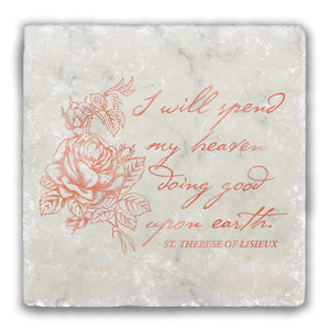 "I Will Spend my Heaven" Tumbled Stone Tile "I Will Spend my Heaven" Tumbled Stone Tile