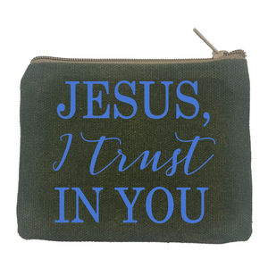 Jesus I Trust in You Large Green Rosary Bag Jesus I Trust in You Large Green Rosary Bag