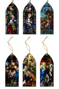 Stained Glass Ornament Bundle Set 2 (SG8, SG10, SG15, SG41, SG42, SG68) Stained Glass Ornament Bundle Set 2 (SG8, SG10, SG15, SG41, SG42, SG68)