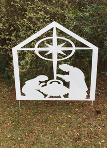 Outdoor Metal Art Nativity Outdoor Metal Art Nativity