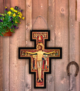 Outdoor Metal Art San Damiano Cross Outdoor Metal Art San Damiano Cross