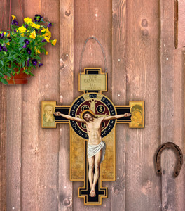 Outdoor Metal Art Benedictine Cross Outdoor Metal Art Benedictine Cross