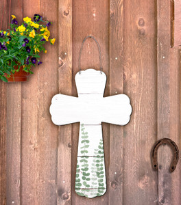 Outdoor Metal Art Vines Cross Outdoor Metal Art Vines Cross