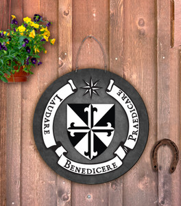 Outdoor Metal Art Dominican Emblem Outdoor Metal Art Dominican Emblem