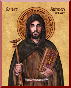 Theophilia St. Anthony of Egypt Wall Plaque Theophilia St. Anthony of Egypt Wall Plaque
