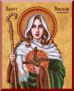 Theophilia St. Brigid of Ireland Wall Plaque Theophilia St. Brigid of Ireland Wall Plaque
