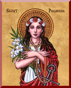 Theophilia St. Philomena Wall Plaque Theophilia St. Philomena Wall Plaque