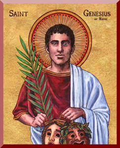 Theophilia St. Genesius of Rome Wall Plaque