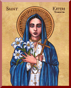 Theophilia St. Kateri Wall Plaque Theophilia St. Kateri Wall Plaque