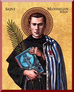 Theophilia St. Maximilian Kolbe Wall Plaque Theophilia St. Maximilian Kolbe Wall Plaque