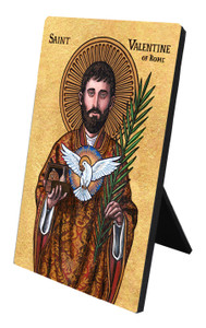 Theophilia Valentine of Rome Desk Plaque