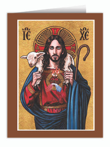 Theophilia The Good Shepherd Icon Note Card