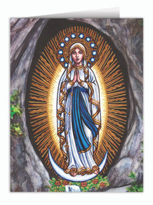 Theophilia Our Lady of Lourdes Note Card Theophilia Our Lady of Lourdes Note Card