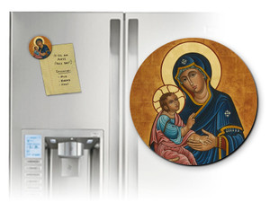 Our Lady of Good Health Round Magnet Our Lady of Good Health Round Magnet