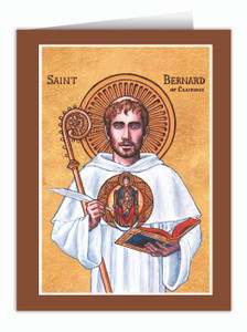Theophilia St. Bernard of Clairvaux Note Card Theophilia St. Bernard of Clairvaux Note Card