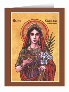 Theophilia St. Catherine of Alexandria Note Card