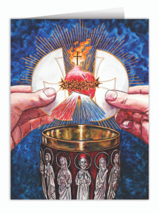 Theophilia The Eucharistic Heart of Jesus  Note Card Theophilia The Eucharistic Heart of Jesus  Note Card