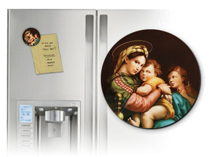 Madonna della Seggiola (Madonna of the Chair) Round Magnet Madonna della Seggiola (Madonna of the Chair) Round Magnet