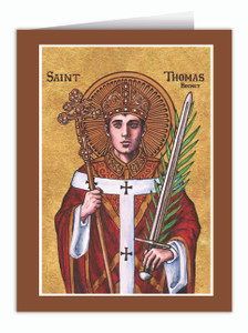 Theophilia St. Thomas Becket Note Card Theophilia St. Thomas Becket Note Card