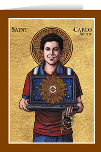 Theophilia St. Carlo Acutis Greeting Card Theophilia St. Carlo Acutis Greeting Card