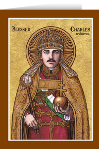 Theophilia Blessed Charles Austria Greeting Card Theophilia Blessed Charles Austria Greeting Card
