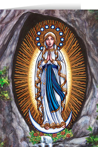 Theophilia Our Lady of Lourdes Greeting Card Theophilia Our Lady of Lourdes Greeting Card
