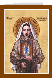 Theophilia St. Bernadette of Lourdes Greeting Card Theophilia St. Bernadette of Lourdes Greeting Card