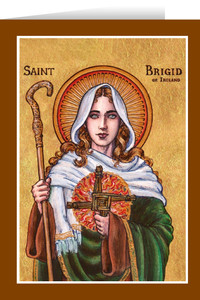 Theophilia St. Brigid of Ireland Greeting Card Theophilia St. Brigid of Ireland Greeting Card