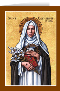 Theophilia St. Catherine of Siena Greeting Card