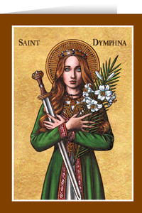 Theophilia St. Dymphna Greeting Card