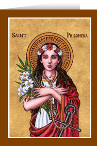 Theophilia St. Philomena Greeting Card Theophilia St. Philomena Greeting Card