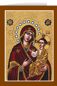 Theophilia Theotokos Hodegetria Greeting Card Theophilia Theotokos Hodegetria Greeting Card