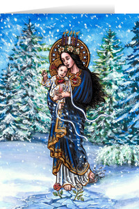 Theophilia Our Lady of the Snows Greeting Card Theophilia Our Lady of the Snows Greeting Card
