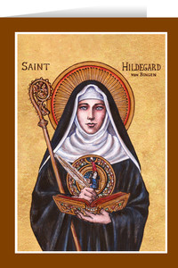 Theophilia St. Hildegard Greeting Card Theophilia St. Hildegard Greeting Card